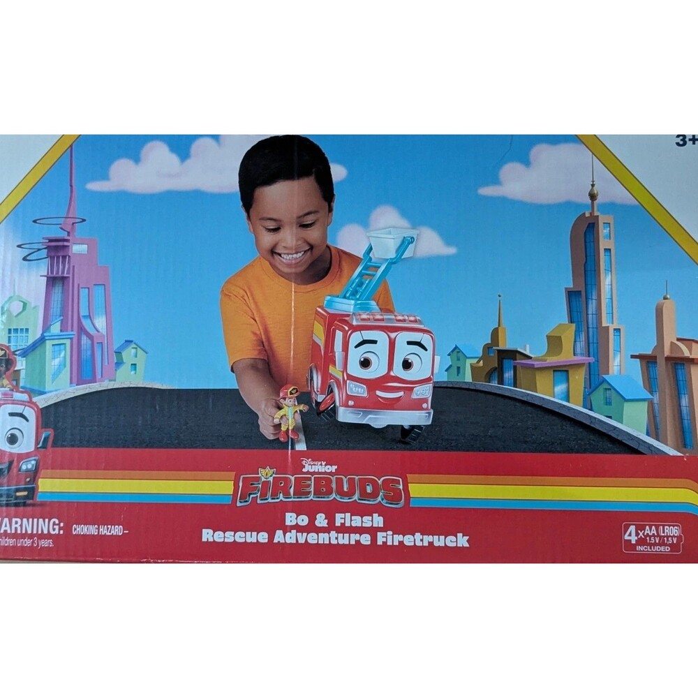 Disney Junior Firebuds, Bo & Flash Rescue Adventure Fire Truck w Vroomlink